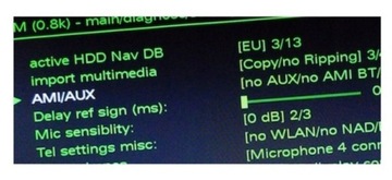 Audi MMI3G BASIC aktywator ukrytego zielonego menu