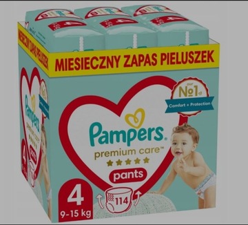 Pampers Premium Care 4 114 szt. 9-15 kg Pieluchomajtki