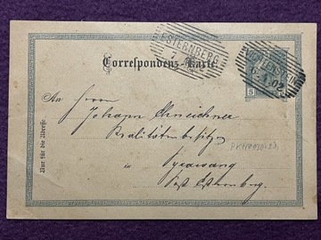 Karta korespondencyjna Esternberg 1902r.