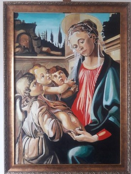 Piękny prezent, obraz Maryja z Dzieciątkiem 100x70
