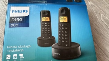 Telefon stacjonarny Philips 2x