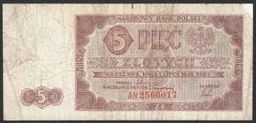 5 Złotych 1948 2560017