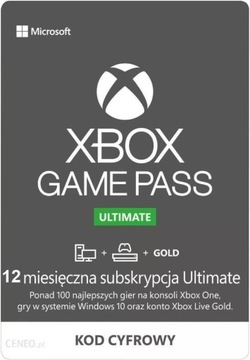XBOX GAME PASS ULTIMATE 12 MIESIĘCY KLUCZ.