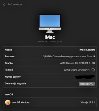 Hackintosh Mac Pro i7 10th 5Ghz RX 5700XT 32GB