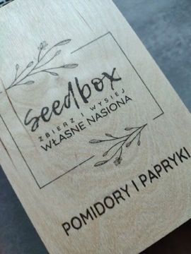 Seedbox POMIDORY I PAPRYKI skrzynka na nasiona 