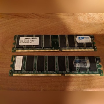 Pamięć RAM 2x256MB