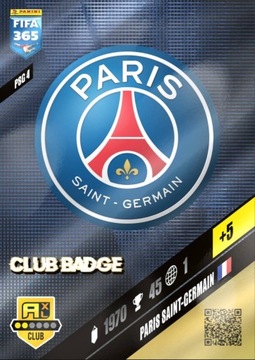 Paris Saint-Germain PSG 4 - Karta Club Badge