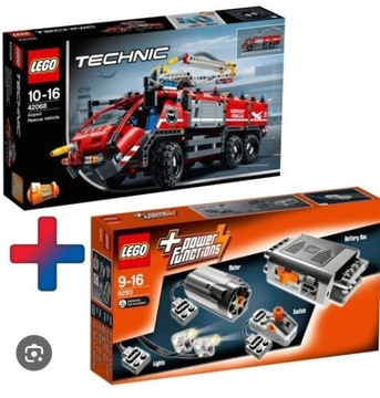 LEGO Technic 42068 Straż Pożarna + LEGO Power Functions 8293