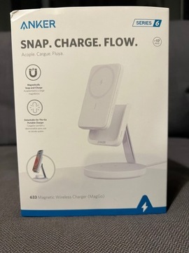 Anker PowerWave Mag-Go 2 in 1 Stand Biały