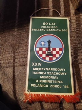 Proporczyk szachowy Polanica1986 unikat
