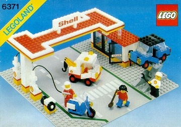 LEGO Town 6371 z 1983r. Stacja benzynowa Sheel