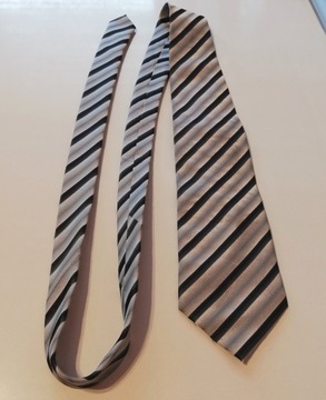 markowy elegancki krawat męski Venzo paski
