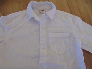 biała elegancka koszula chłopiec r. 110