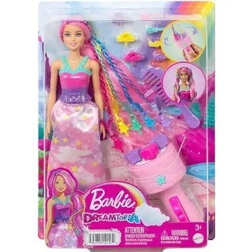 Barbie Dreamtopia Księżniczka Zakręcone pasemka 