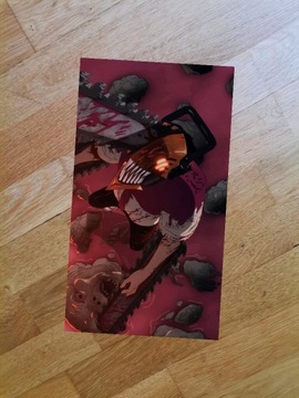 Plakat 21x29cm Chainsaw Man anime manga unikat