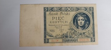 Banknot 5 złotych 1930