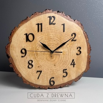 Drewniany zegar z drewna - indywidualne podejście