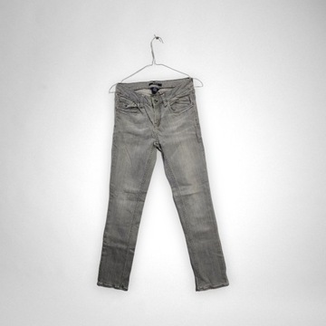 Jeansy damskie skinny low rise Gant szare W27 L32