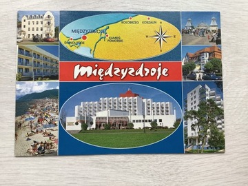 Miedzyzdroje mapa pocztówka