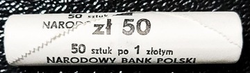 Moneta 1złoty 1989r mennicza stan1 ROLKA BANKOWA