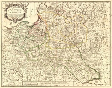 Polen-Polska reprint XVIII w. map