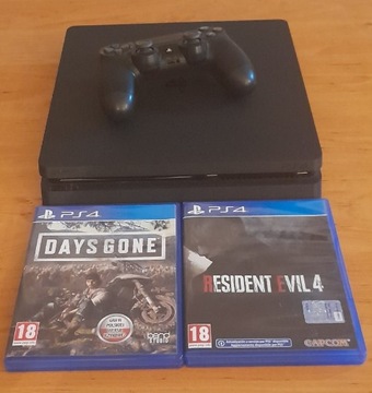 PlayStation 4 Slim 500GB +2 gry