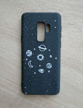 Czarny case Samsung Galaxy S9+ kosmos planety etui