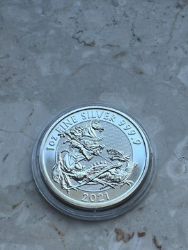 Moneta srebrna Św. Jerzy i Smok 2021