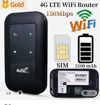 4G/5G Lte kieszonkowy Router Wi-Fi 150 mb/