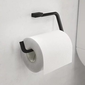 Uchwyt na papier toaletowy - czarny