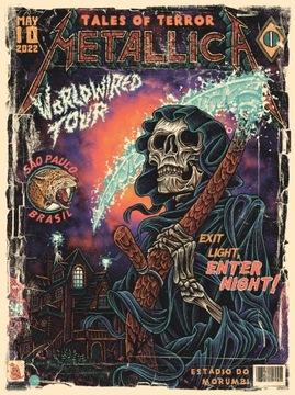 Metallica Sao Paulo 2022 plakat