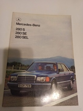 1979 Mercedes W126 prospekt 280S/SE/SEL