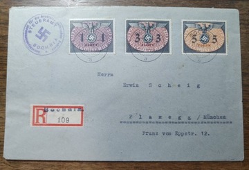 GG-zestaw listów służbowych ze znaczkami U1-U15 !!