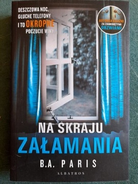 B.A. Paris: Terapeutka, Na skraju załamania...