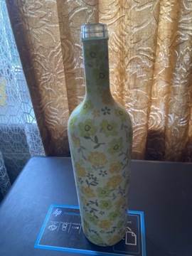 Butelka Decoupage