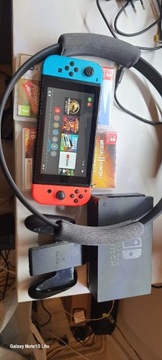 Nintendo switch plus dodatki super zestaw 