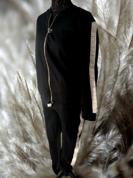 Komplet dresowy dres XL 42 czarny  bawełna 