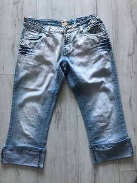 Szorty rybaczki jeansowe spodnie damskie M 38