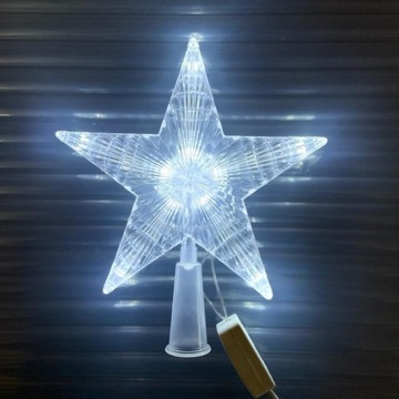 Gwiazda choinkowa czubek LED ozdoba