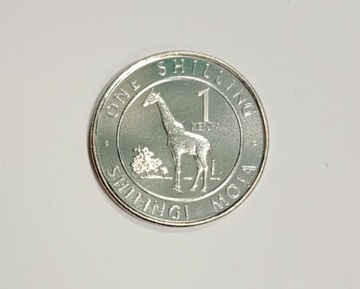 1 shilling 2018 Kenia, żyrafa