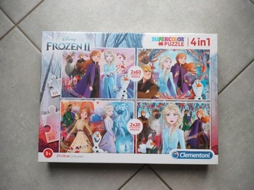 Nowe puzzle Frozen II Kraina Lodu 4w1