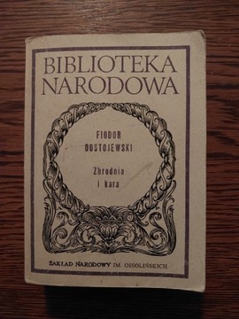 Dostojewski Zbrodnia i kara Biblioteka Narodowa 