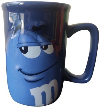 Kubek M&M's MMs M&Ms wypukły 3D -320 ml- niebieski