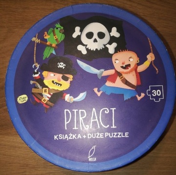 Duże puzzle Piraci + książeczka 