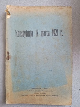 Konstytucja 17 marca 1921 r. oryginał.