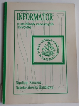 Informator o studiach zaocznych SGH 1995/1996