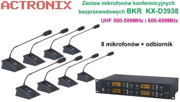 Bezprzewodowe mikrofony konferencyjne BKR KX-D3938