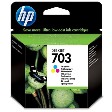 HP 703 COLOR oryginalny nowy tusz