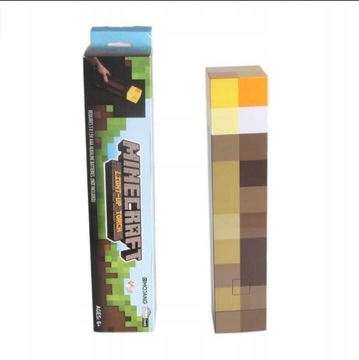 MINECRAFT LAMPKA POCHODNIA NA STOLIK ŚCIANĘ