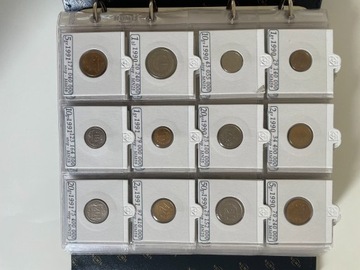 Komplet monet obiegowych 1990 - 2022 UNC 217 sztuk